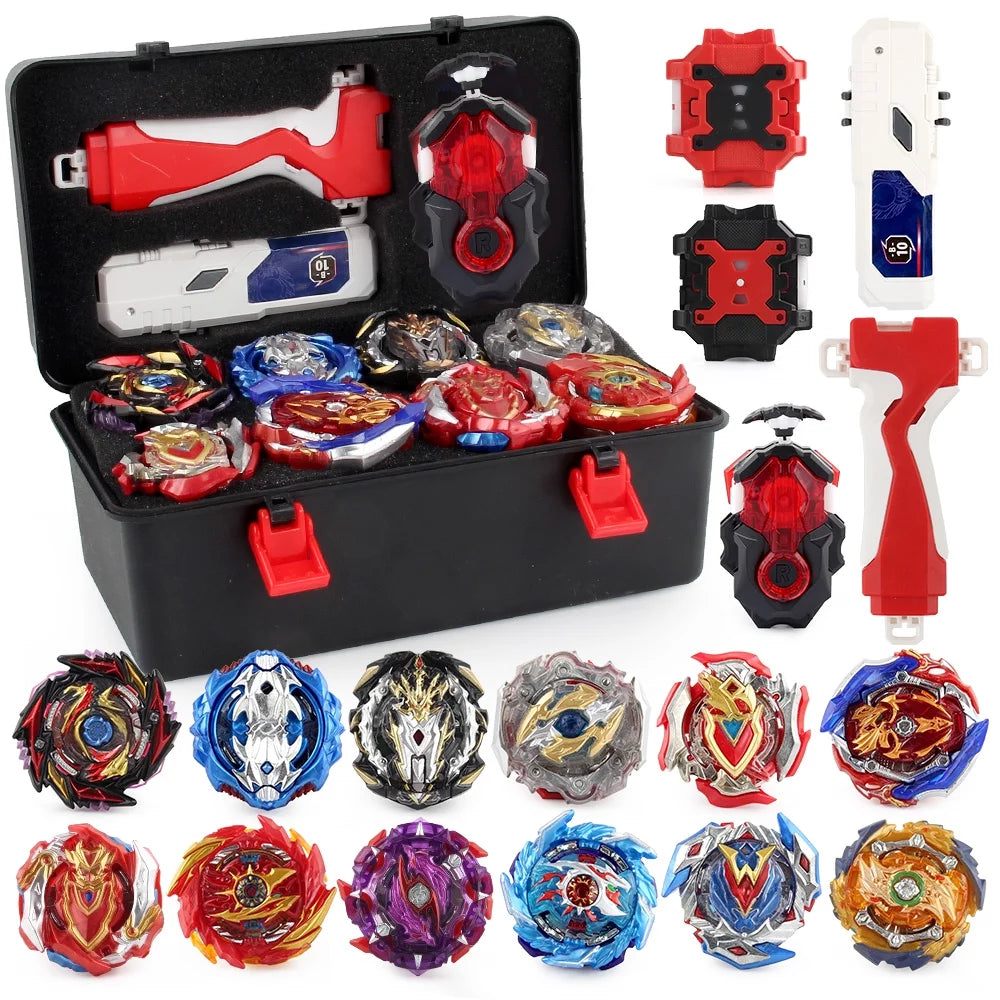 Bey Battling Top Blade Burst 12 Pieces Pack with 4D Launcher Grip R399