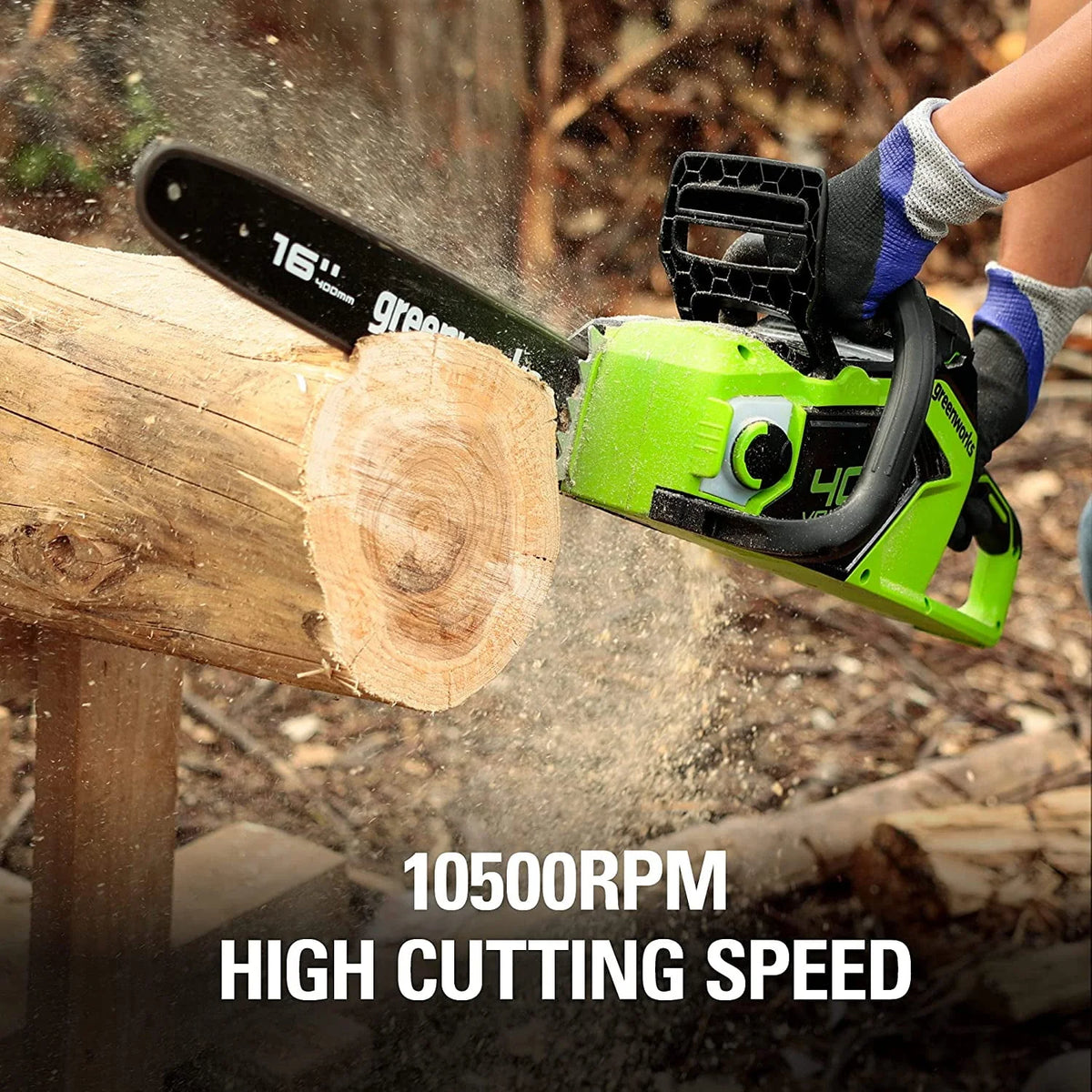 40V 16-inch Brushless Chainsaw with 4 Ah Battery and Charger R67019