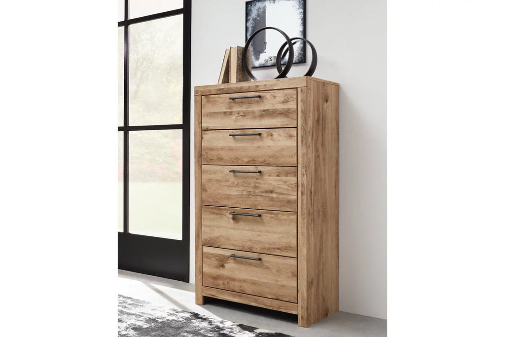 5 Drawer Wood Chest T256