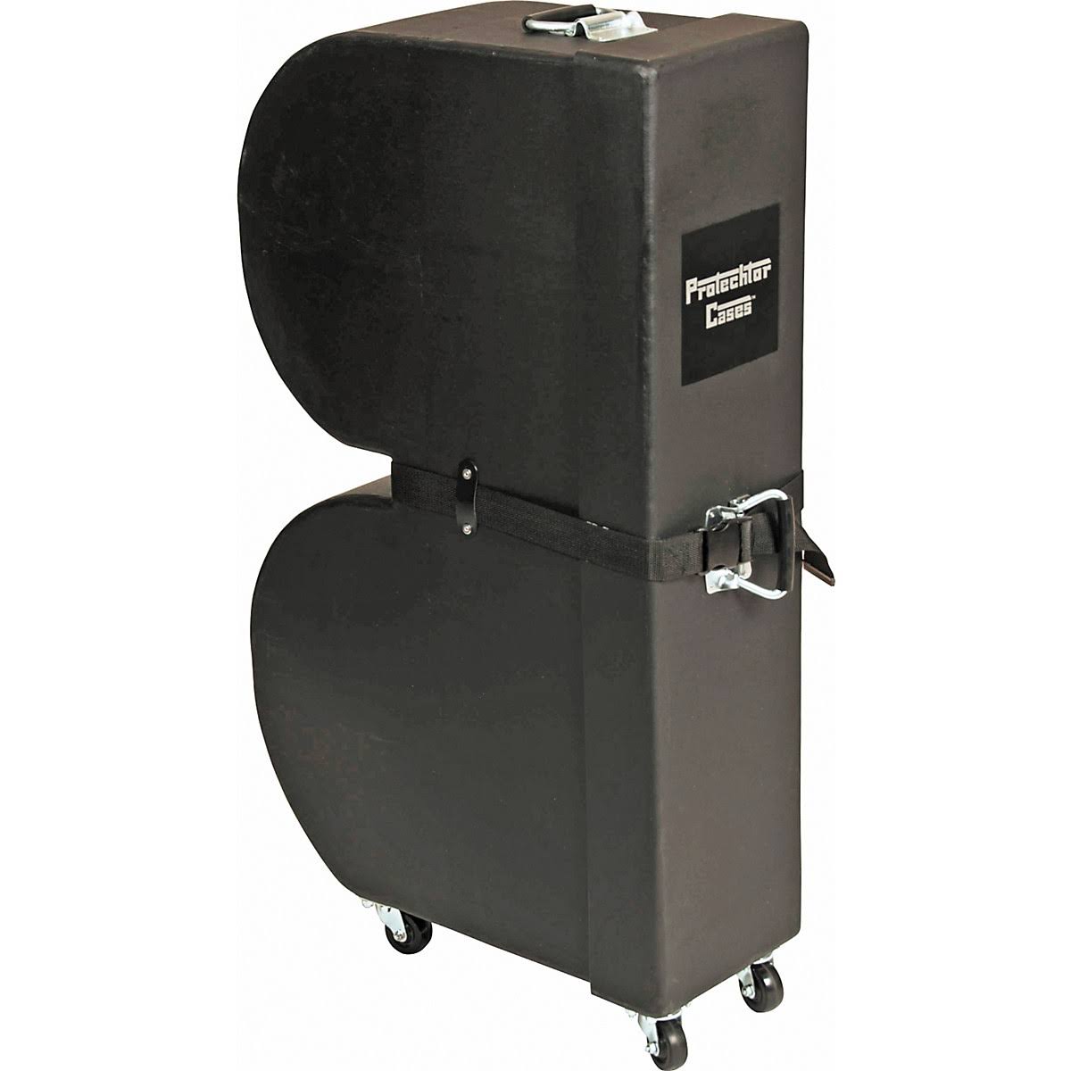 Black Upright Timbale Case with Wheels Q26281