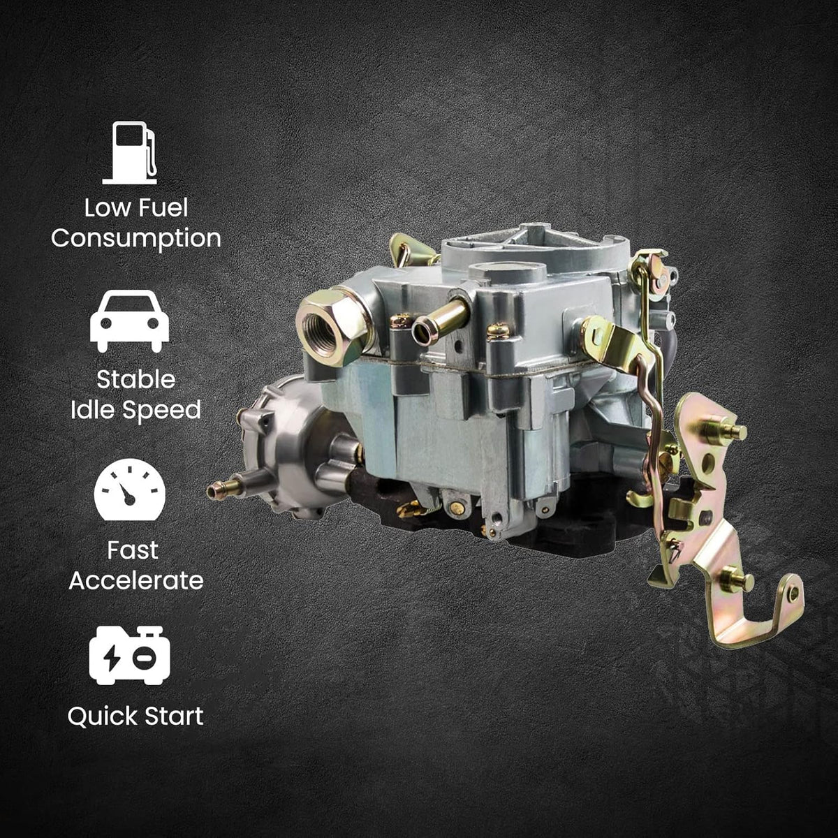 2-Barrel Carburetor Small Block Engine Automatic Choke Q2662