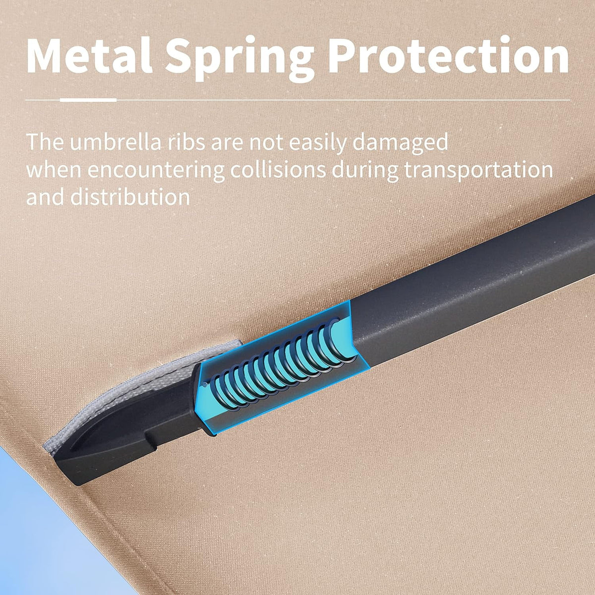 12FT Square Cantilever Patio Umbrella with 360° Rotation Tilting N781