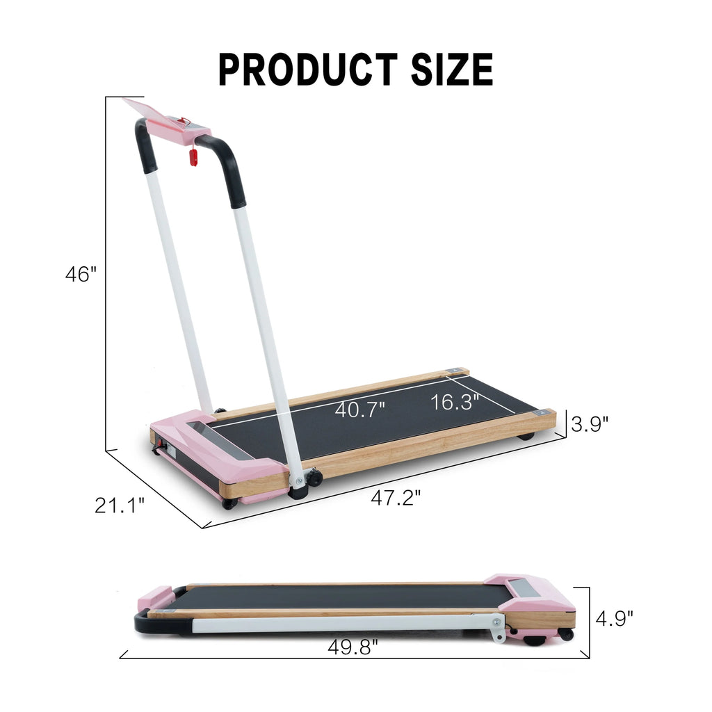 2 in 1 Folding Wood Treadmill S742