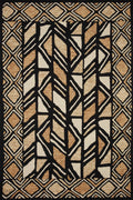 Black Beige 8'6 x 12' Rug O56789