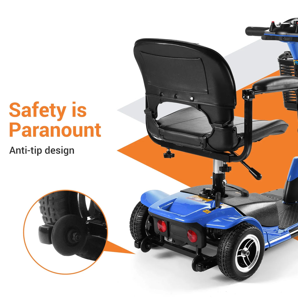 4 Wheels Portable Folding Power Mobility Scooter G566764