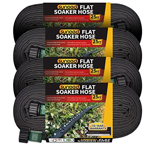 4 Pack 25FT Flat Soaker Hose R885800
