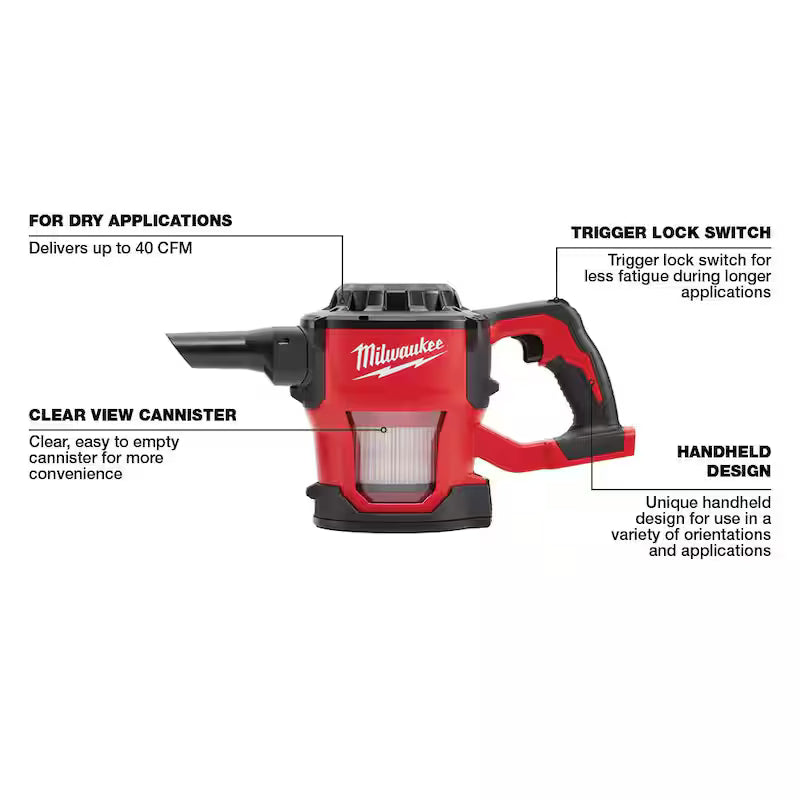 18-Volt Cordless Wet/Dry Vacuum with Compact Vacuum H26481