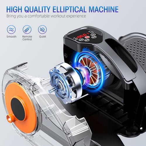 Under Desk Elliptical Machine with 12 Adjustable Speeds N292155