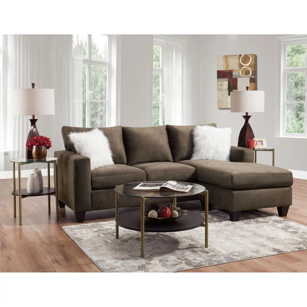 86"W Wood Sofa with 2 Pillows Z116