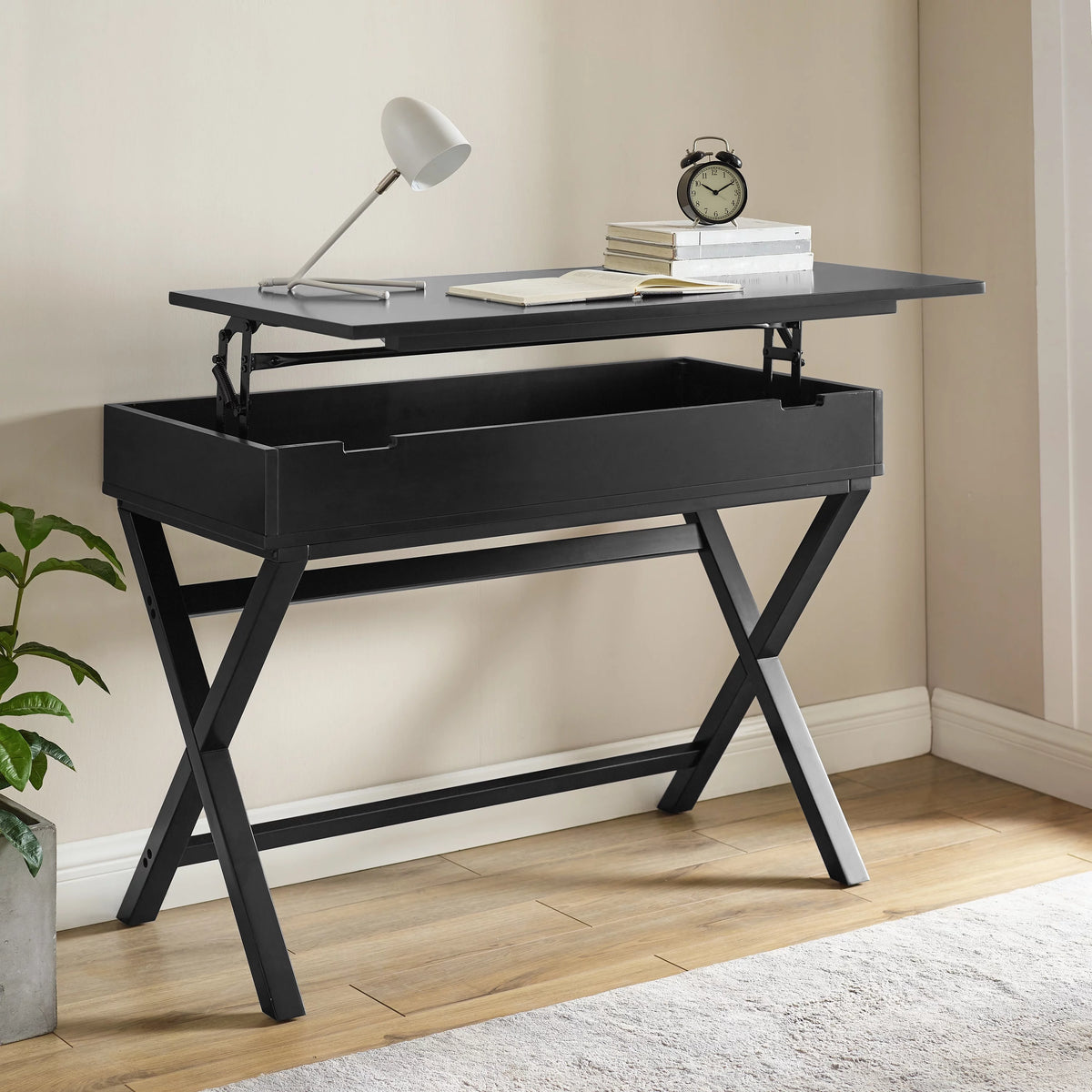 White Lift Top Desk X2154