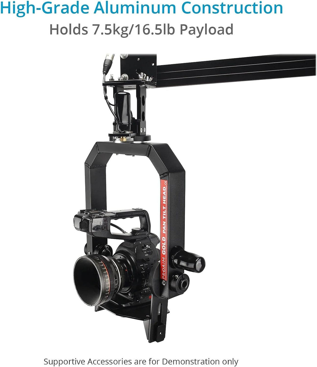 Gold Camera Pan Tilt Head with 12V Joystick Control T56106