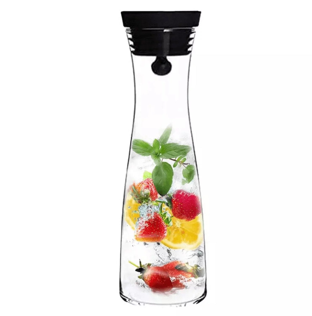 50 oz Glass Pitcher with Stainless Steel Lid and Brush D66343