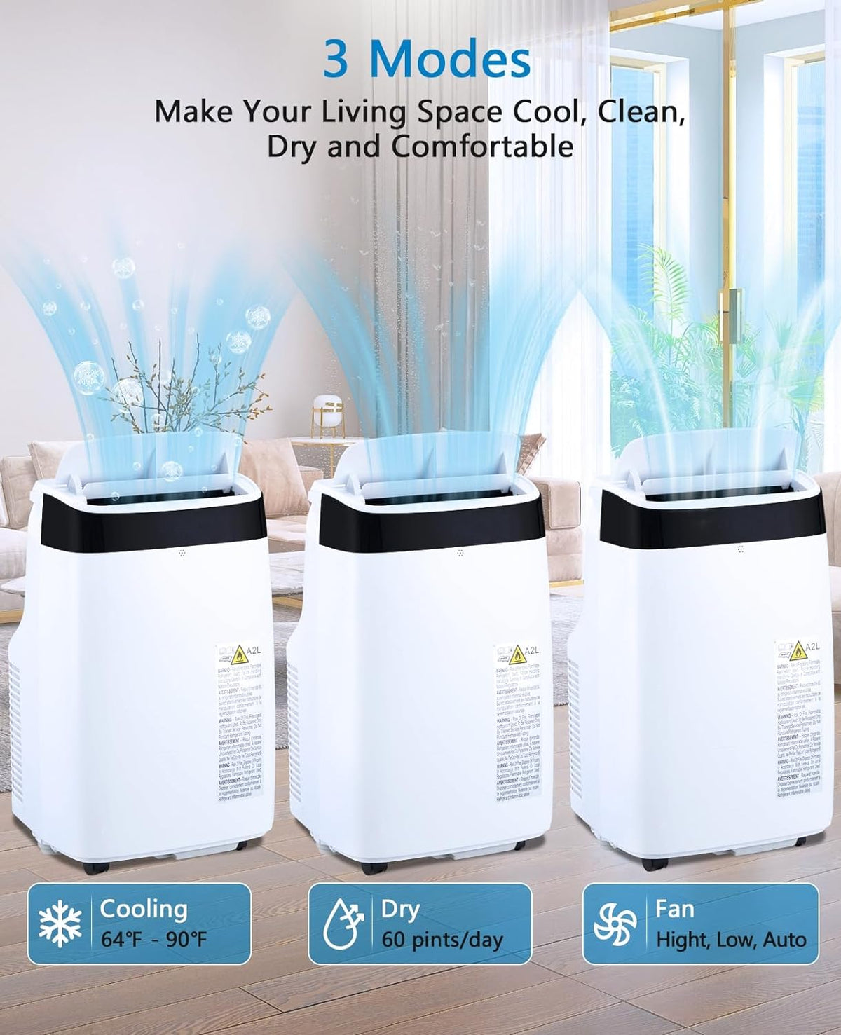 Portable 10000Btu Air Conditioner with Remote Control X579
