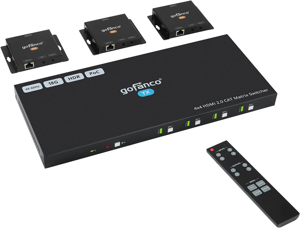 1x4 HDBaseT HDMI Extender Splitter 4K 60Hz R60595