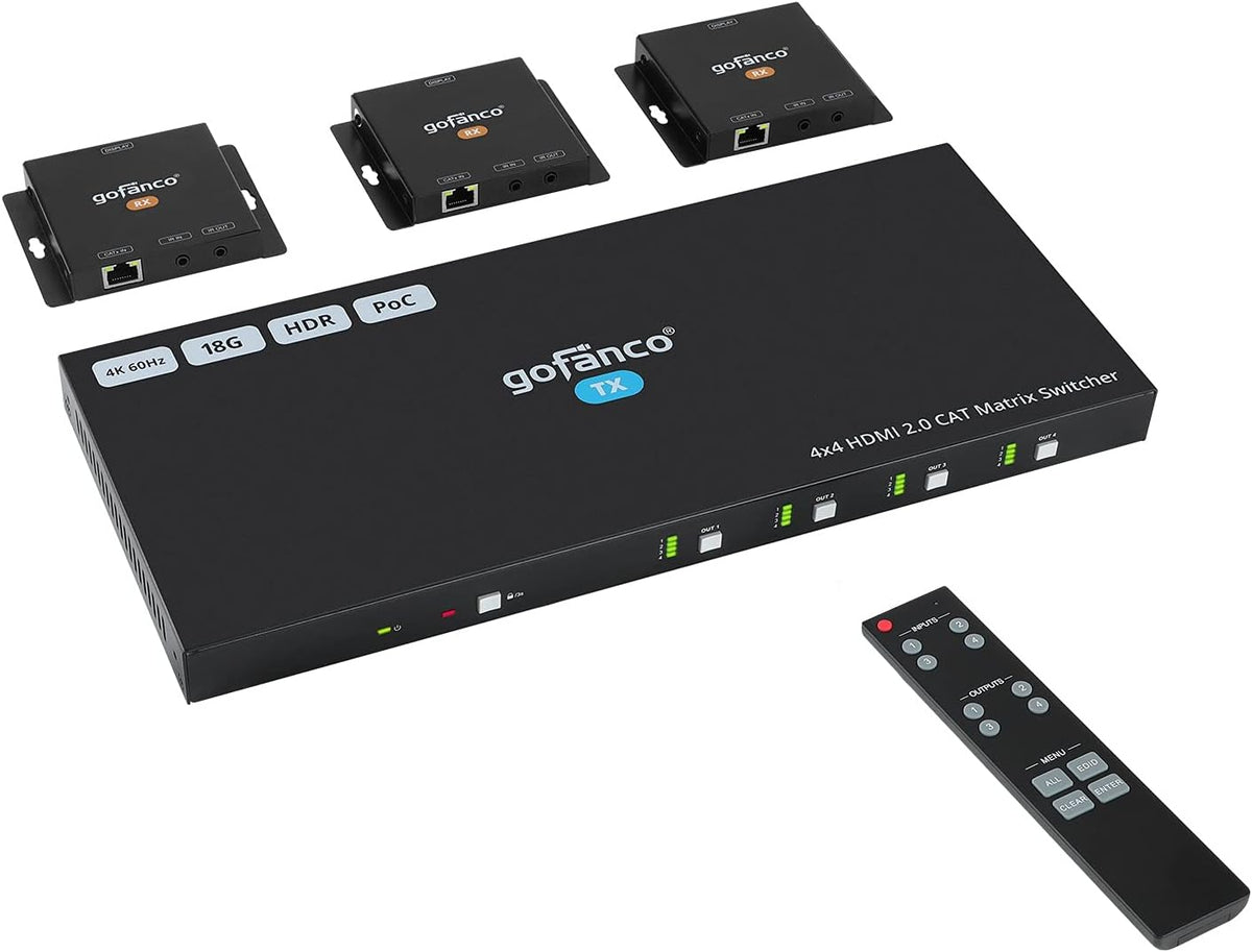 1x4 HDBaseT HDMI Extender Splitter 4K 60Hz R60595