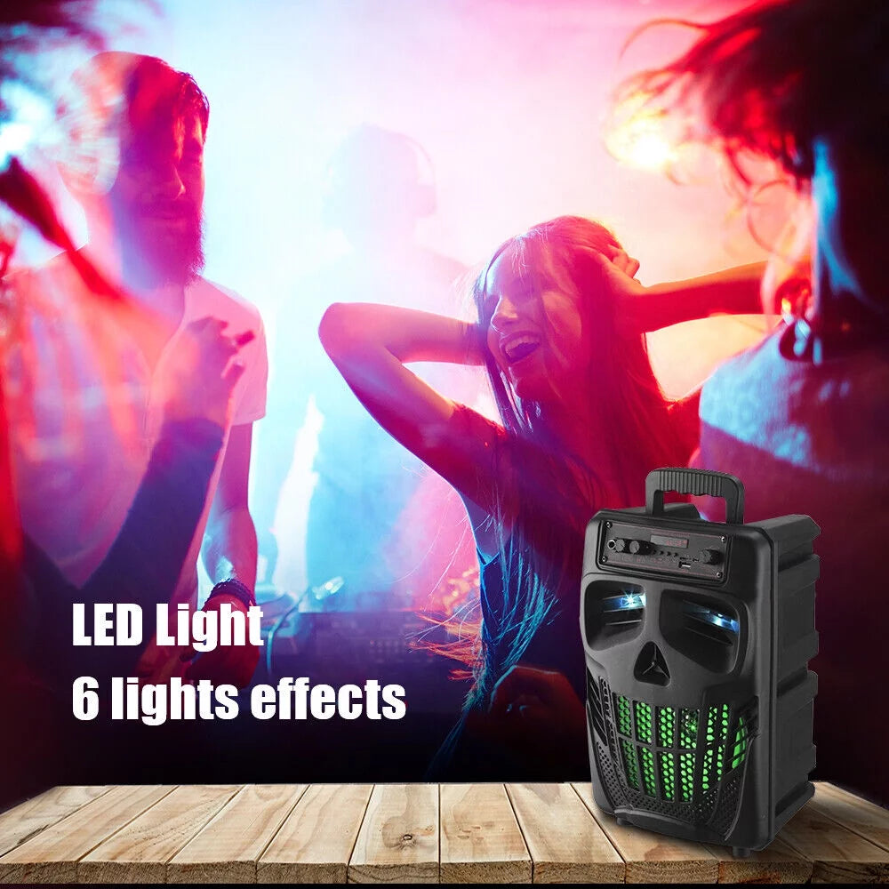 Portable Bluetooth Black Speaker with Double Subwoofer G5156