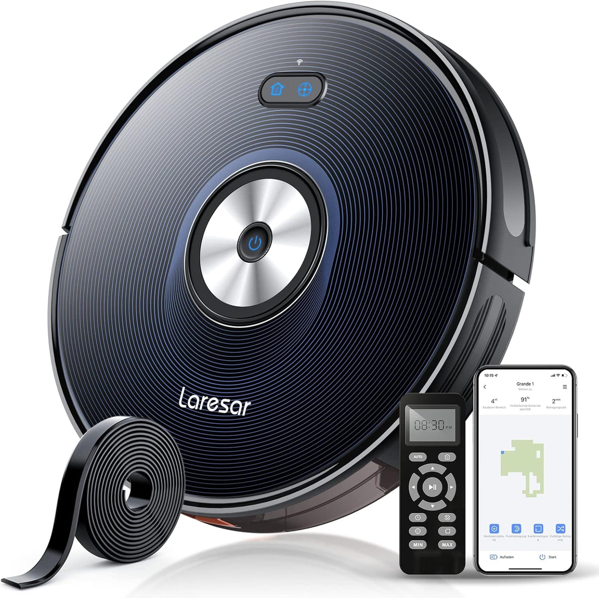 Robot Vacuum Cleaner, 2500Pa Suction, Mopping, App Control, Ultra-Slim Z8501