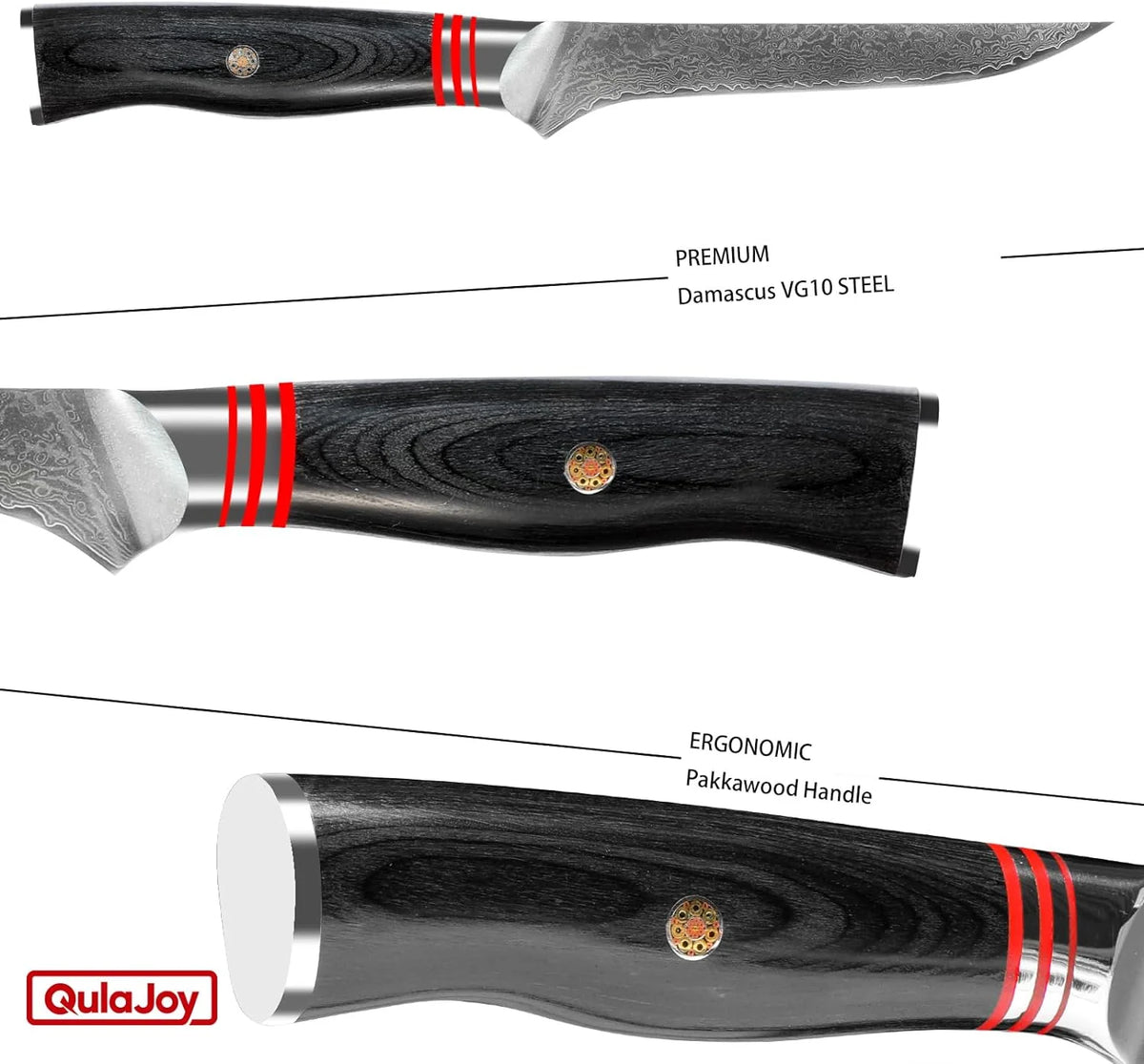 6 Inch Damascus Steel Boning Knife Q441875