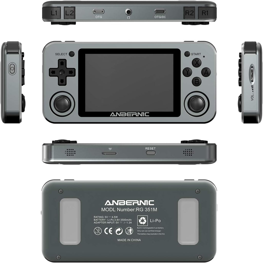 Handheld Game Console with 64G TF Card 3.5 inch IPS Screen C248986