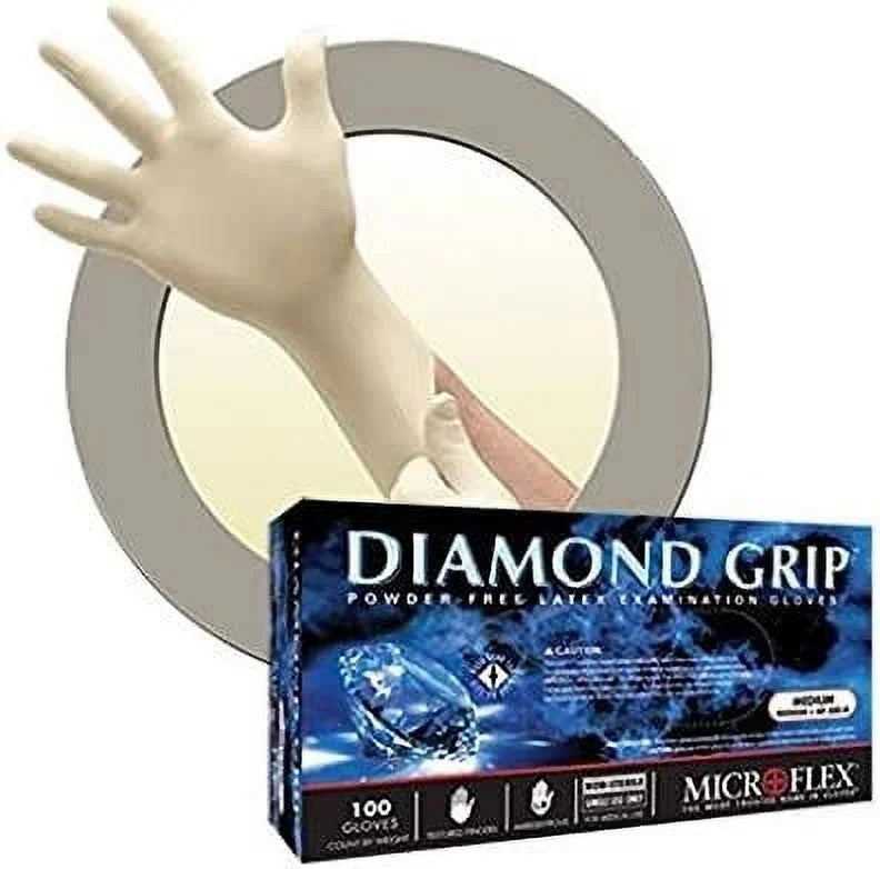 Latex Examination Glove Large White 100pcs 5 Pack N14233