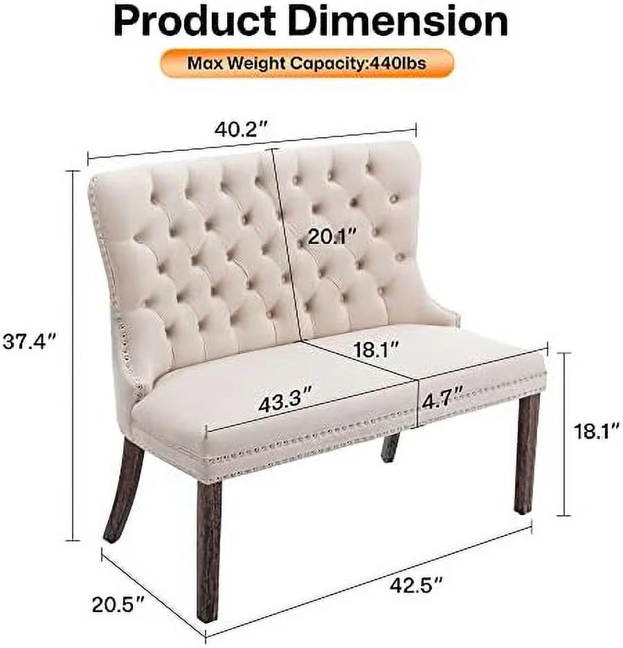 Velvet Tufted Back Dining Chairs with Gold Metal Legs Y44228
