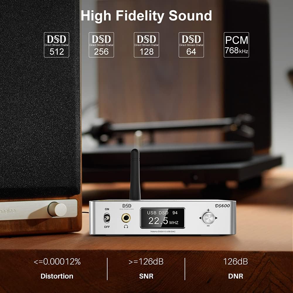 HiFi DAC & Headphone Amplifier with Remote Control T515