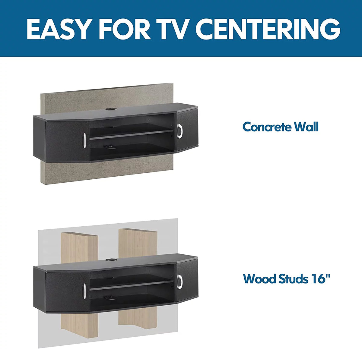 Wall Mounted Floating TV Stand with Storage Cabinets N8086