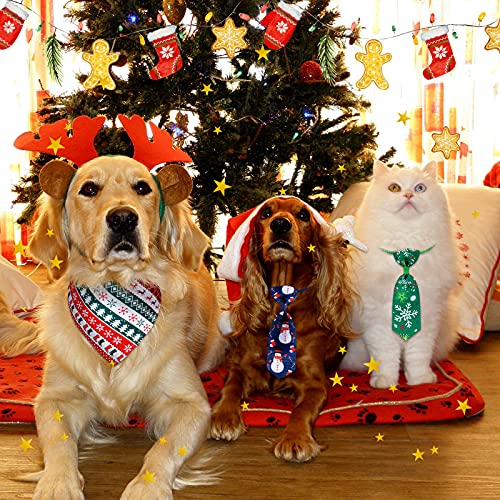 24 Pcs Christmas Dog Bow Ties Collar Set B39046