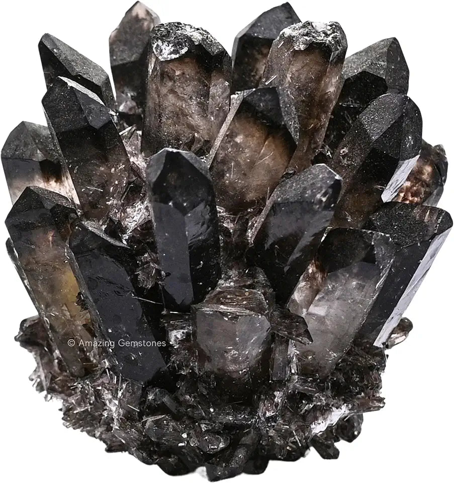 Large Smoky Quartz Crystal Cluster Points G846