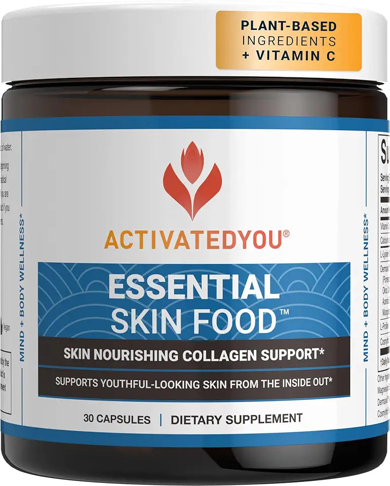 Collagen Elastin Support Supplement with Vitamin C Lysine 30 Capsules G118901