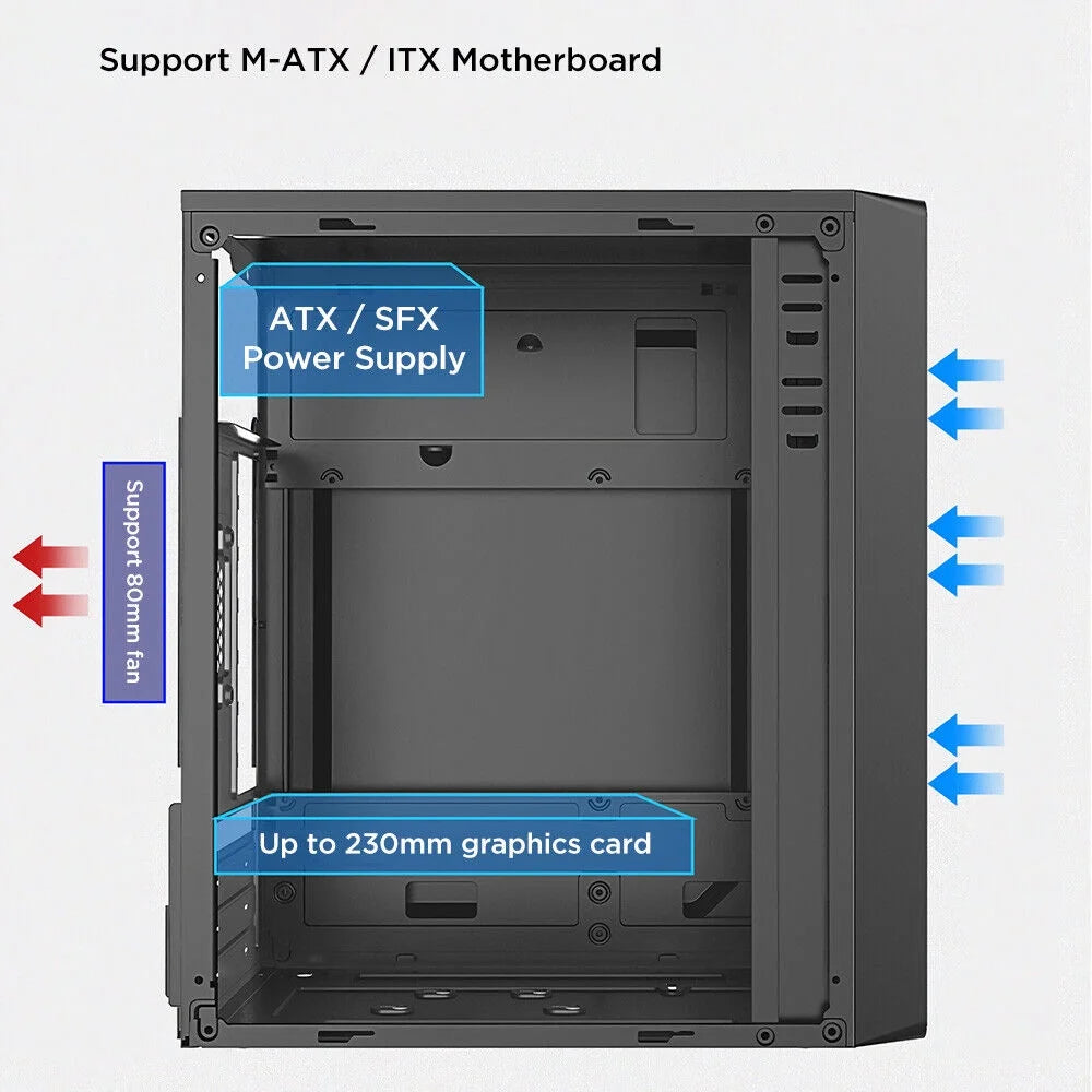 Micro ATX Gaming PC Case D318664