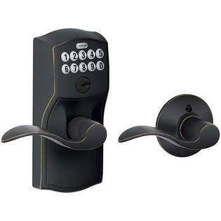 Keypad Entry with Auto-Lock and Accent Levers L86574