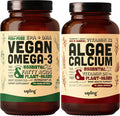 Vegan Omega 3 180 Softgels & Algae Calcium Bundle S449