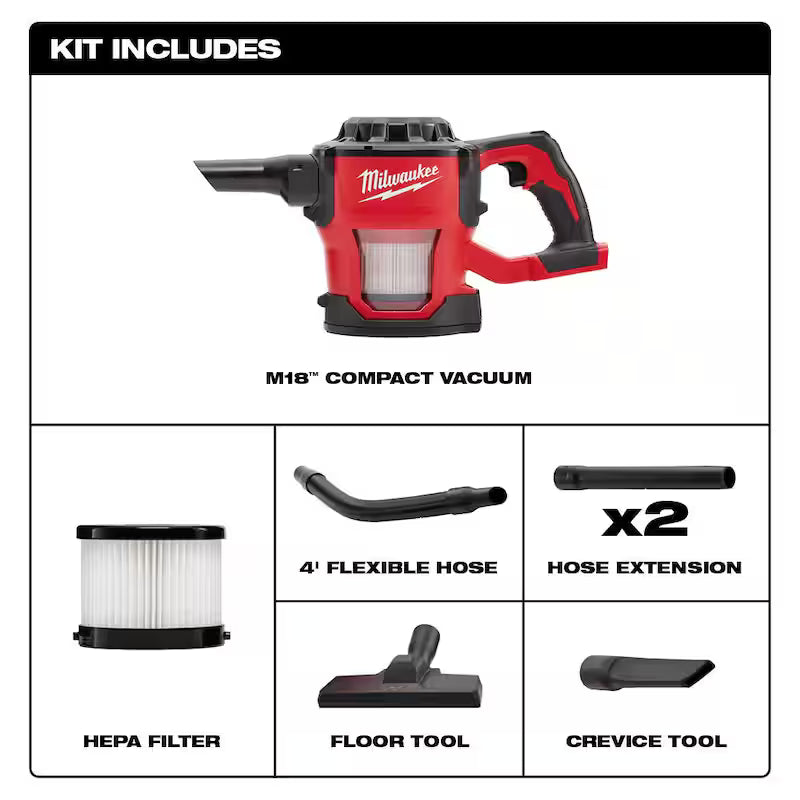 18-Volt Cordless Wet/Dry Vacuum with Compact Vacuum H26481