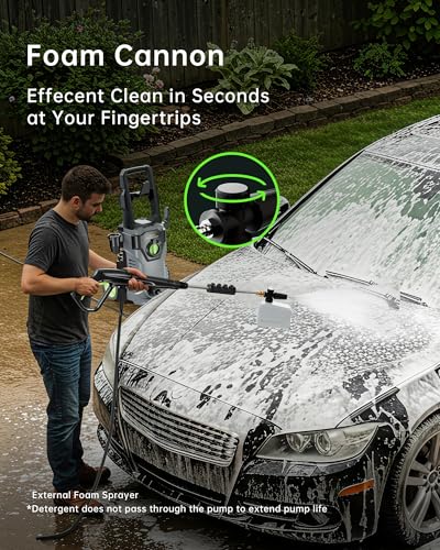 Electric Pressure Washer with 4 Quick Connect Nozzles S207