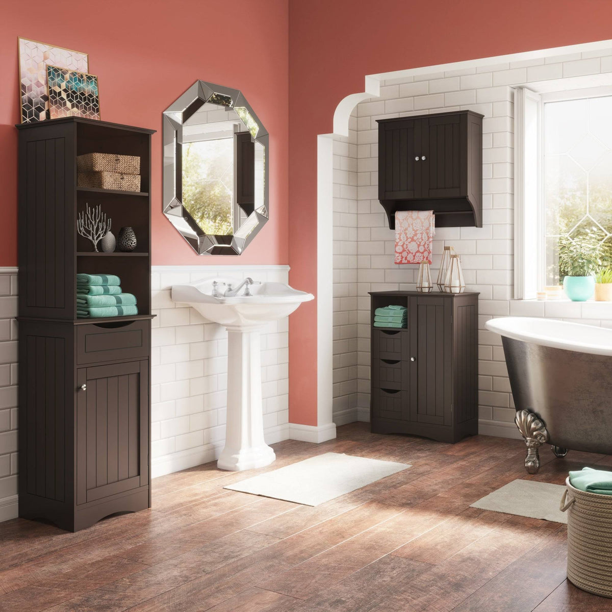 1 Door 3 Drawer Floor Cabinet N9848