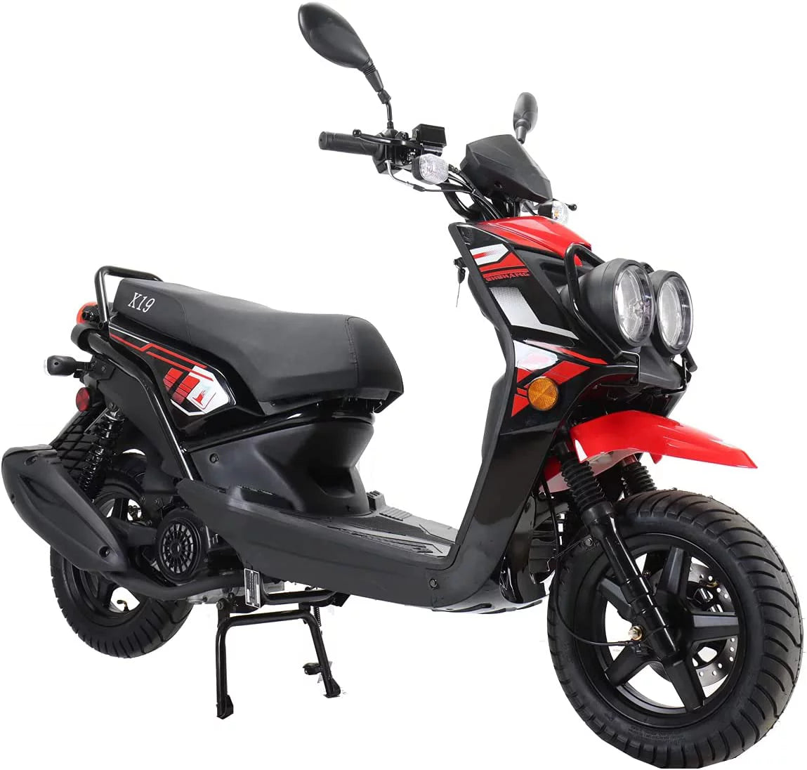 150cc Gas Moped Scooter with 12" Aluminum Wheels E4466