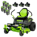 60V 42” Cordless Battery Zero Turn Riding Lawn Mower with 8Ah Batteries D516