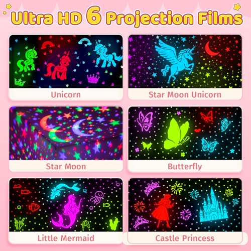 96 Lighting Modes Star Projector 360° Rotating Rechargeable Night Light H485