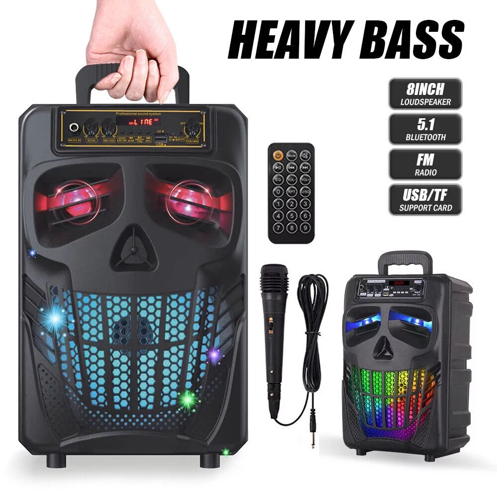 Portable Bluetooth Black Speaker with Double Subwoofer G5156