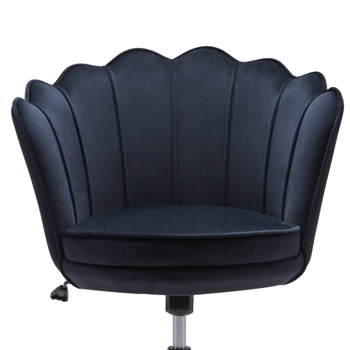 Blue Velvet Upholstered Swivel Office Chair Z66590