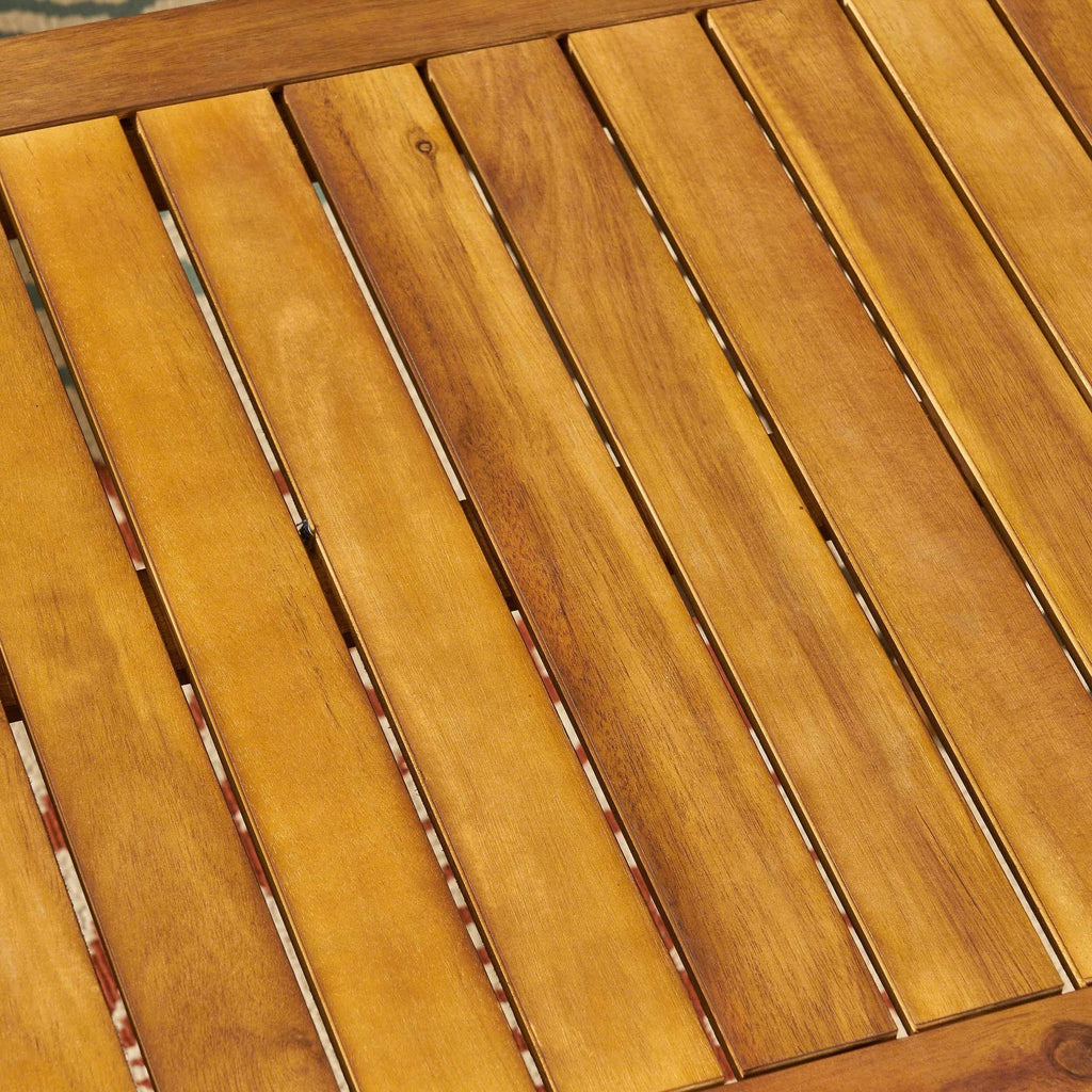 4-Seater Acacia Wood Chat Set with Coffee Table E463756