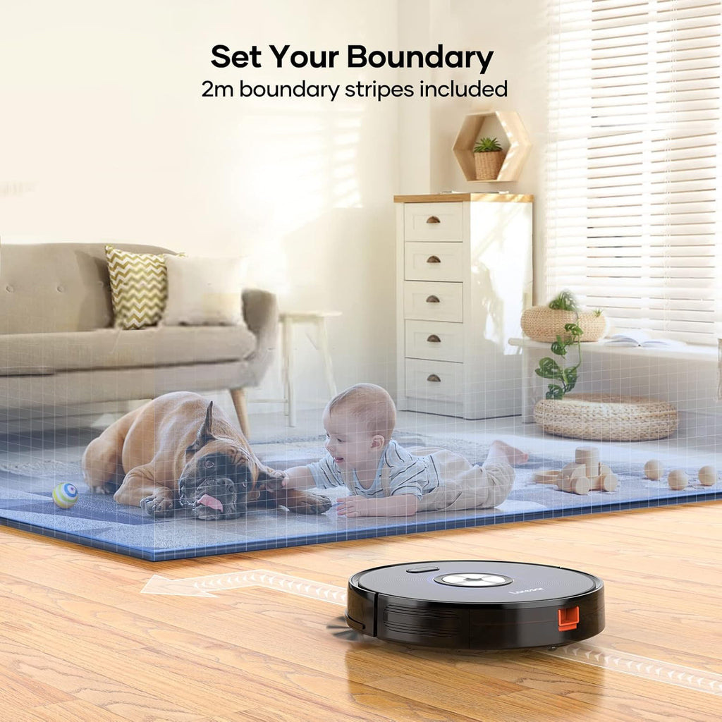 Robot Vacuum Cleaner, 2500Pa Suction, Mopping, App Control, Ultra-Slim Z8501