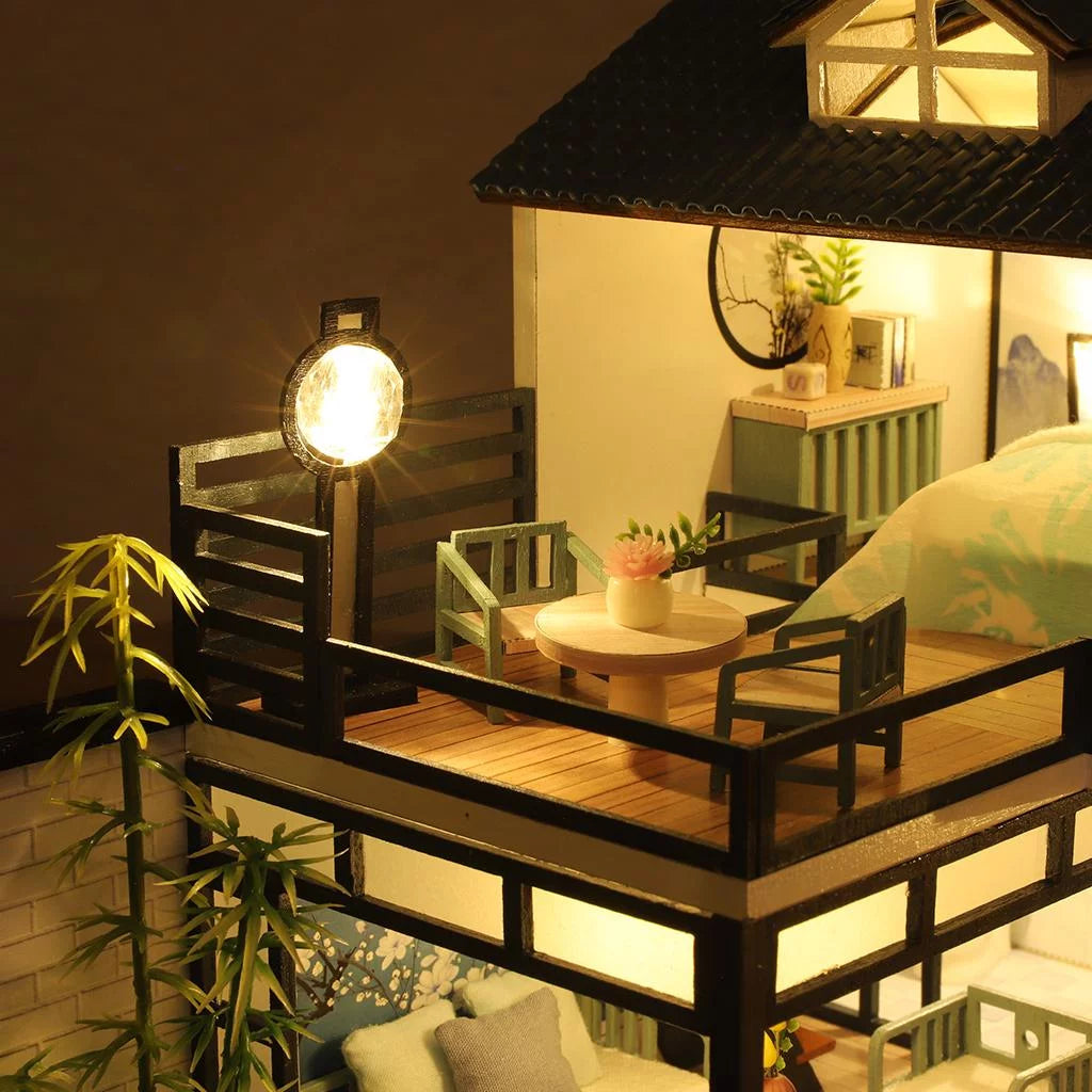 DIY Wooden Dollhouse with Furniture O3098