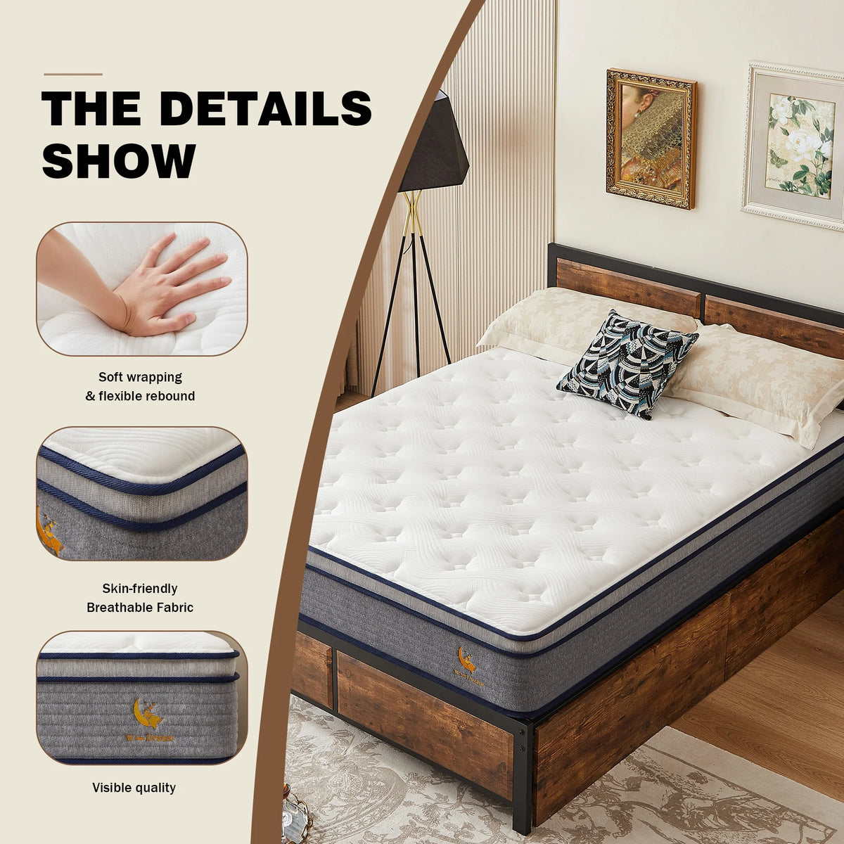 Queen Size Breathable Mattress P64401