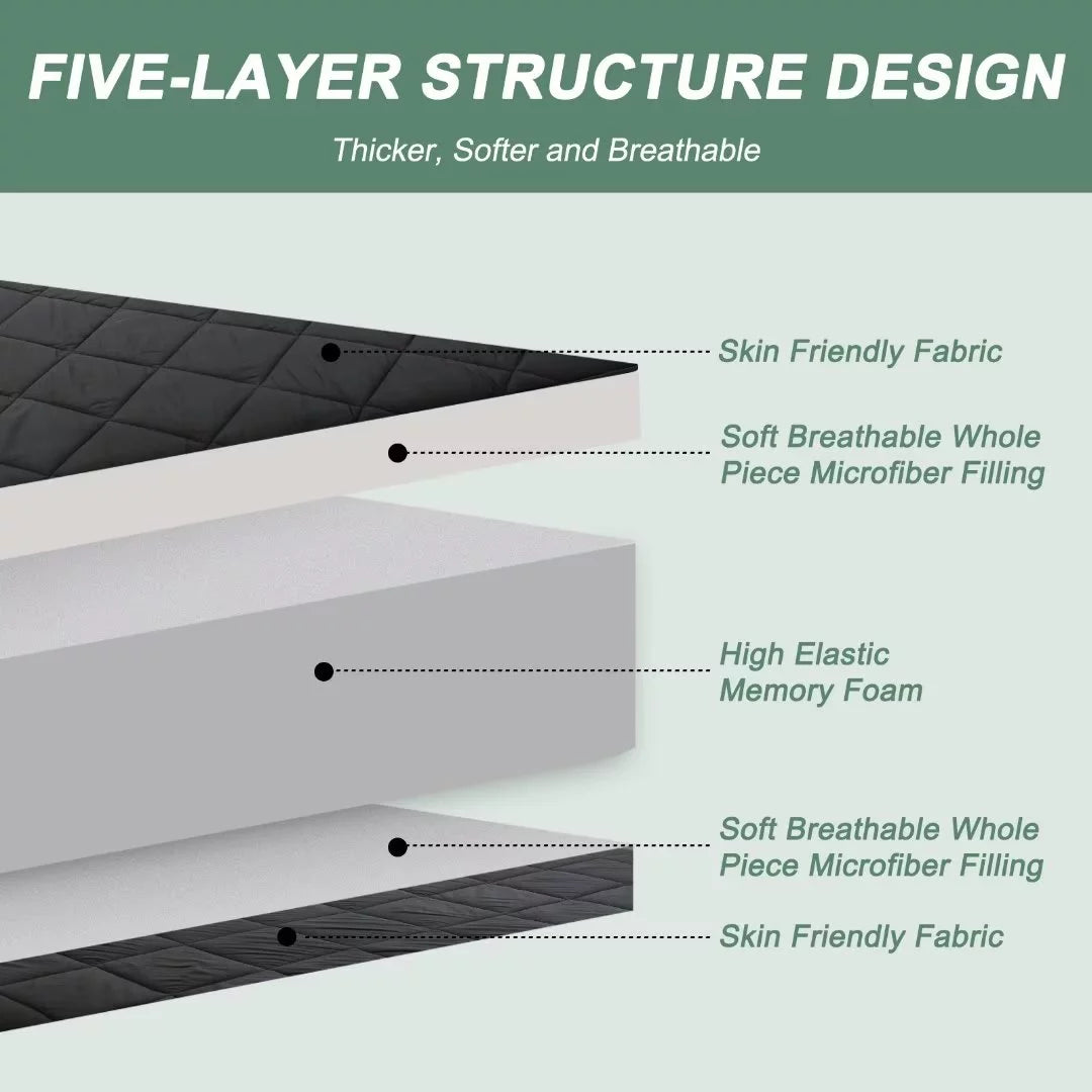 Japanese Floor Mattress 4 Thick Sherpa Fleece Folding Sleeping Pad 80*60 K469