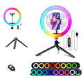 10" Selfie Ring Light with 4" Desktop Tripod Stand & Phone Holder A534