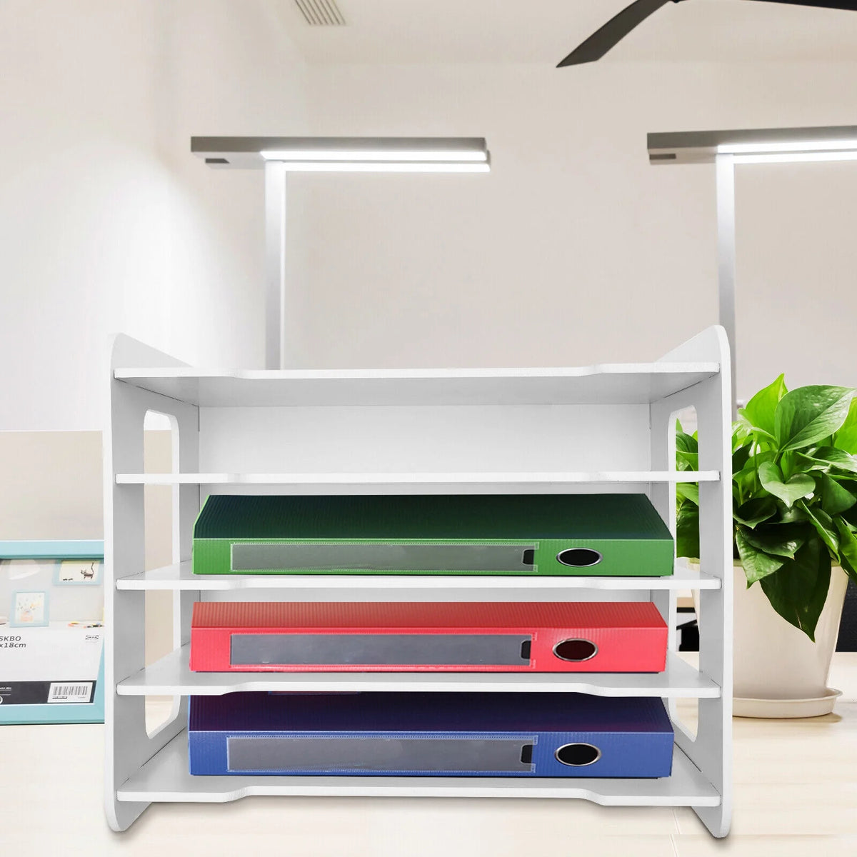 5 Tier Stackable Paper Letter Tray Organizer U9289
