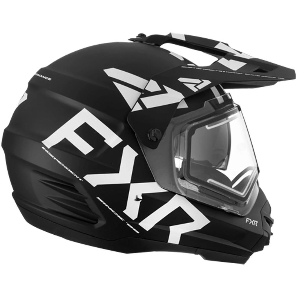 Black White XL Helmet with Shield and Sun Shade L249189