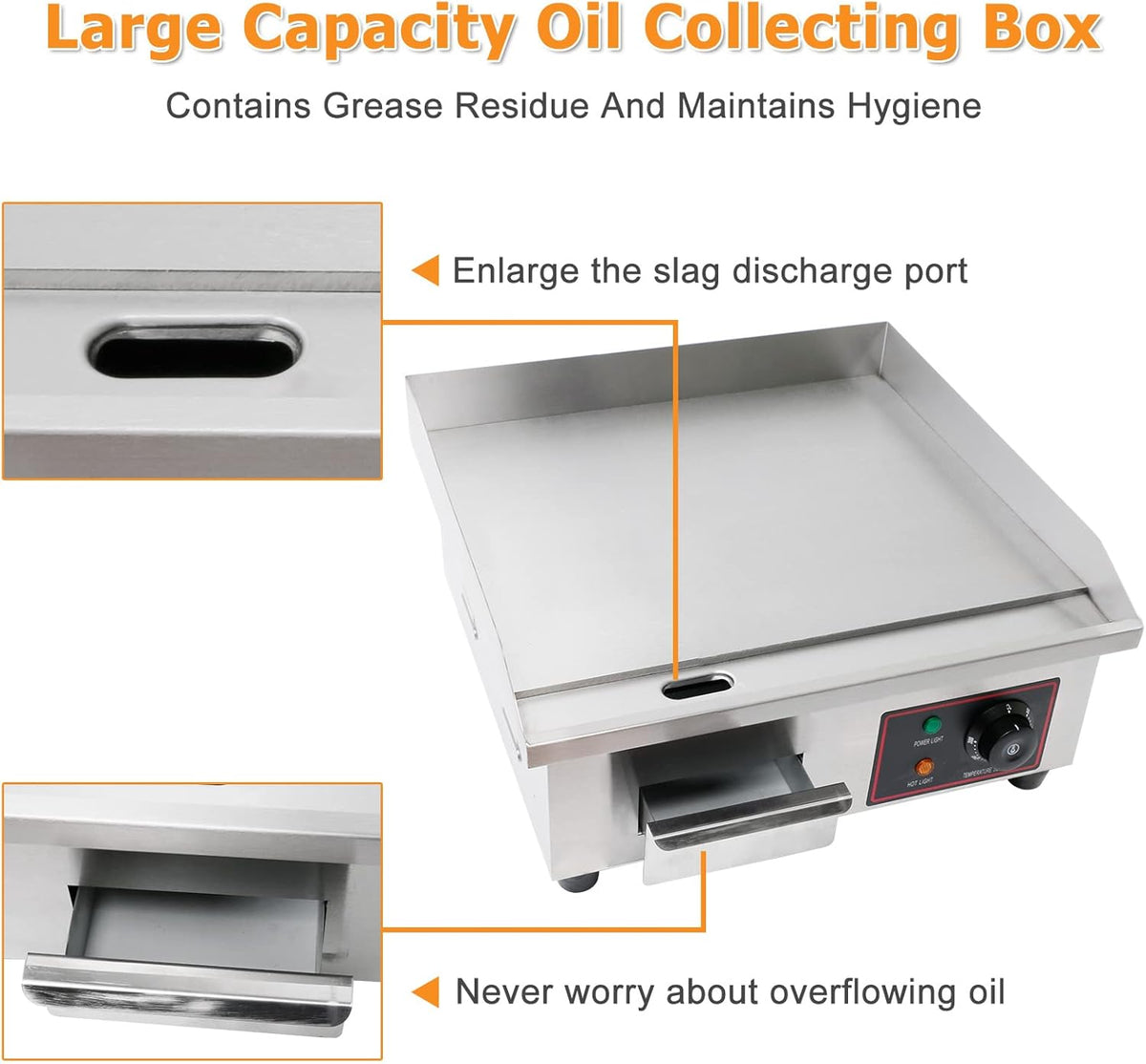 30 Inch Electric Countertop Griddle C857007